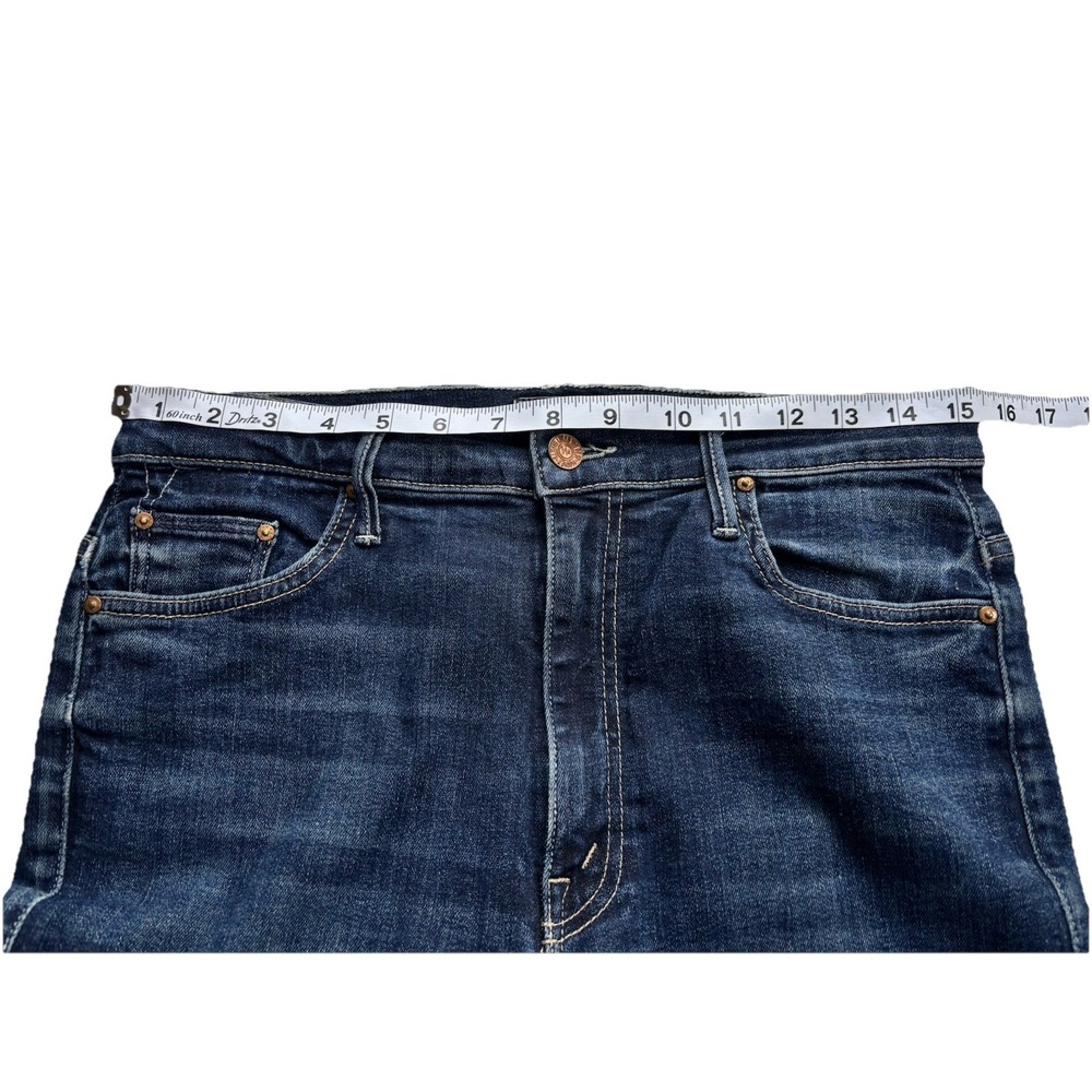 Mother Women's The Super Swooner Here Kitty Kitty Skinny Jeans Blue Size 30 - Picture 11 of 12
